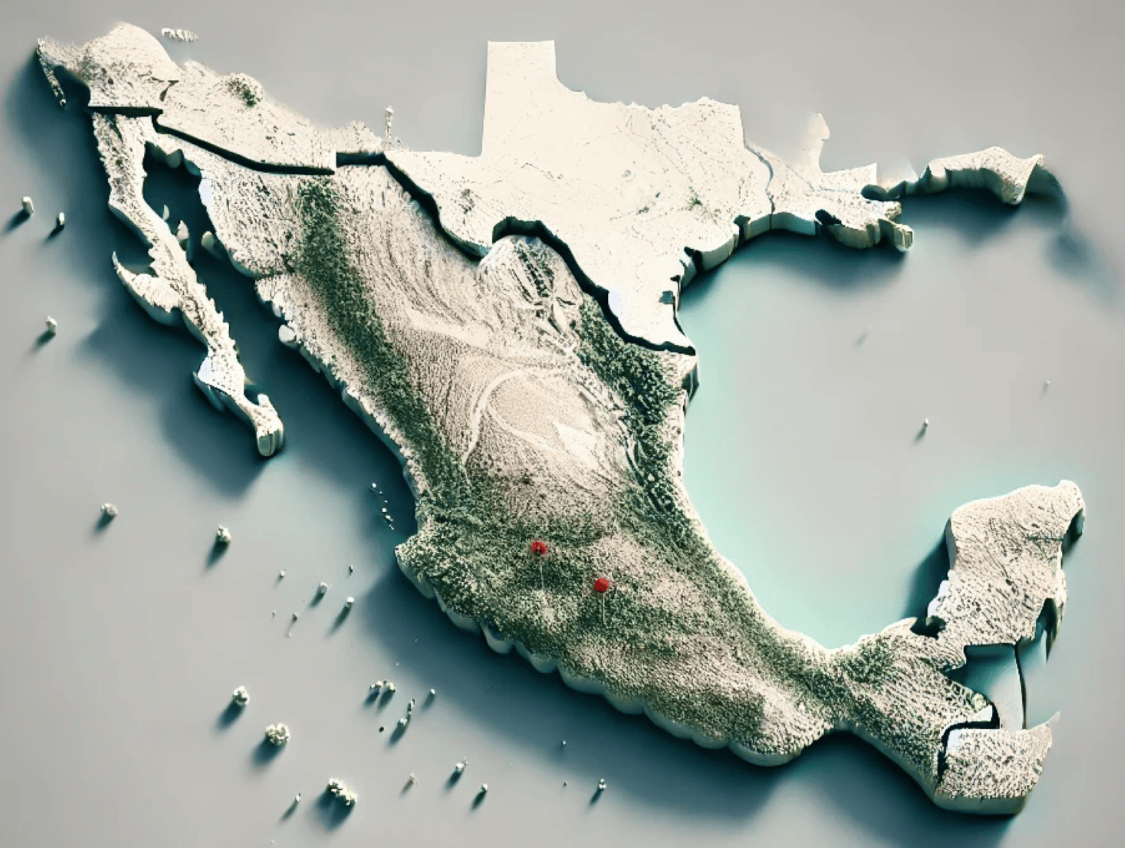 Mapa de México con las ubicaciones de Sonríe